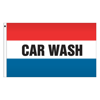 3' x 5' Message Flag - Car Wash