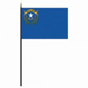 Plain Desk Size Nevada Flag 8 x 12