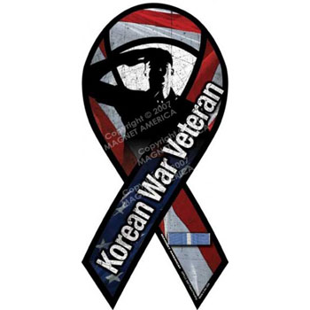Korean War Veteran Ribbon Magnet