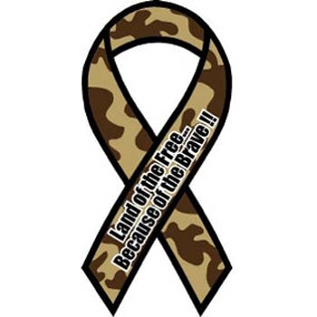 Land of the Free Ribbon Magnet