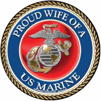 Proud Wife Marine Corps Magnet