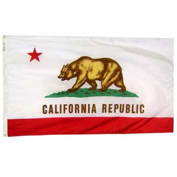 California Flag - No Fringe