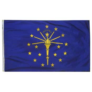 Indiana Flag - No Fringe