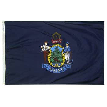 Maine Flag - No Fringe