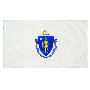 Massachusetts Flag - No Fringe