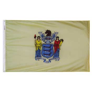 New Jersey Flag - No Fringe
