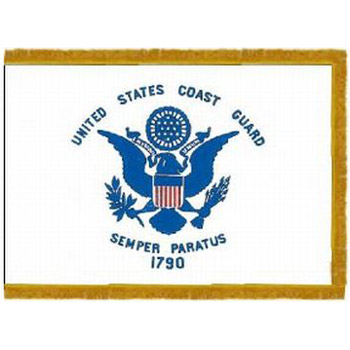 Coast Guard Fringed Indoor / Parade Flags