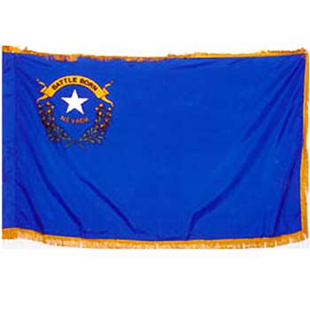 Nevada Fringed Indoor / Parade Flag 4' x 6'