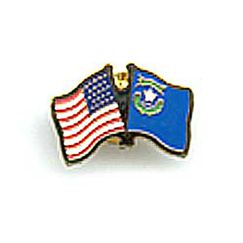 U.S. / Nevada Friendship Lapel Pin