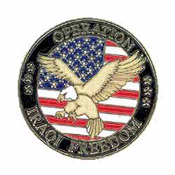 Operation Iraqi Freedom Lapel Pin