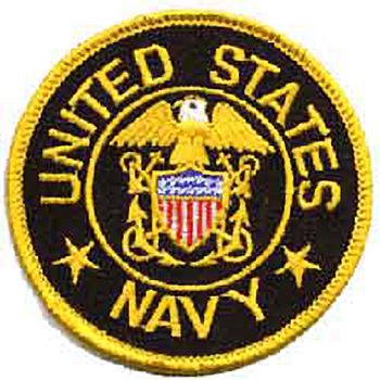 Navy Round Patch