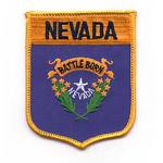 Nevada Shield Iron on Patch