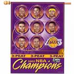 L.A. Lakers 3-peat Vertical Banner
