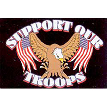 Support Our Troops Motorcycle Flag