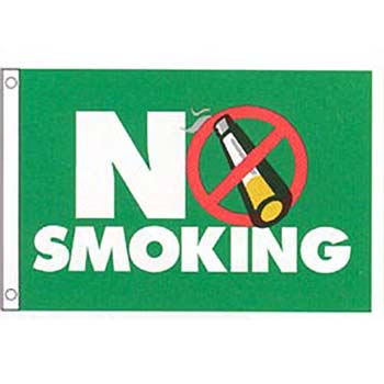 No Smoking Novelty Flag