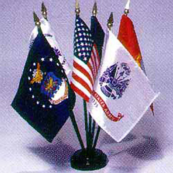 Armed Forces Mini Flag Desk Set