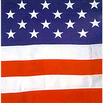 5' x 9.5' Outdoor Cotton U.S. Flag