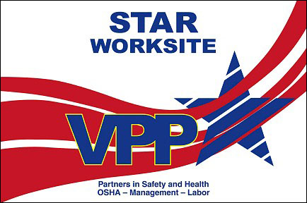 OSHA VPP Star Worksite Flag