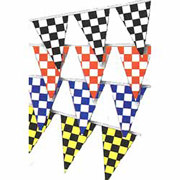 Triangle Checker Pennant Strings