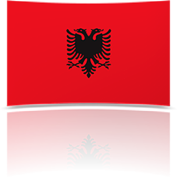 Albania 4 x 6 Mini Flag