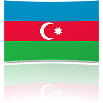 Azerbaijan 4 x 6 Mini Flag
