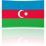 Azerbaijan 4 x 6 Mini Flag