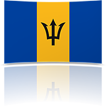 Barbados 4 x 6 Mini Flag