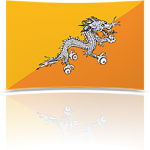 Bhutan 4 x 6 Mini Flag