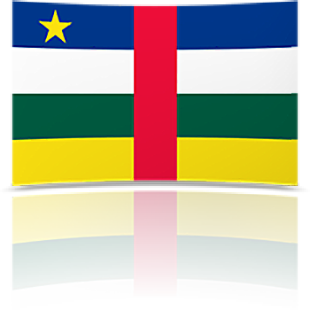 Central African Rep. 4 x 6 Mini Flag
