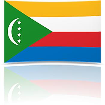 Comoros 4 x 6 Mini Flag