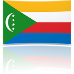 Comoros 4 x 6 Mini Flag