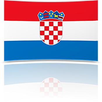 Croatia 8 x 12 Mini Flag