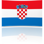 Croatia 8 x 12 Mini Flag