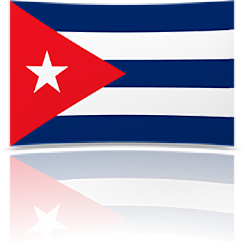 Cuba 8 x 12 Mini Flag