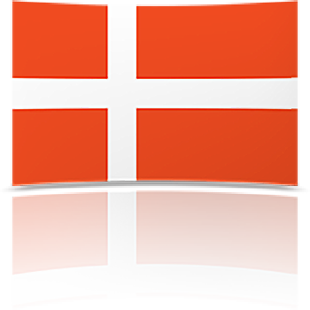 Denmark 8 x 12 Mini Flag