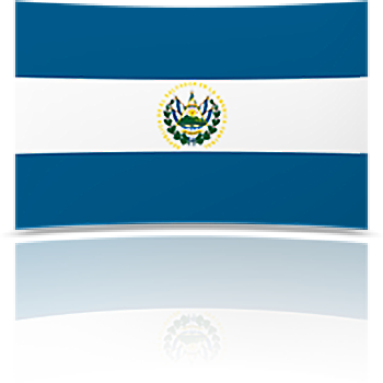 El Salvador 8 x 12 Mini Flag