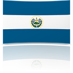 El Salvador 8 x 12 Mini Flag