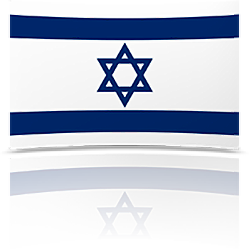 Israel 8 x 12 Mini Flag