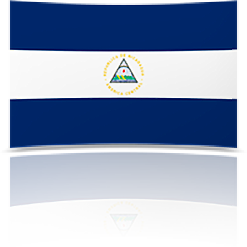 Nicaragua 8 x 12 Mini Flag