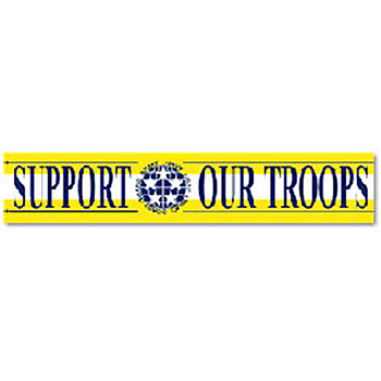 Support Our Troops Nylon Banner